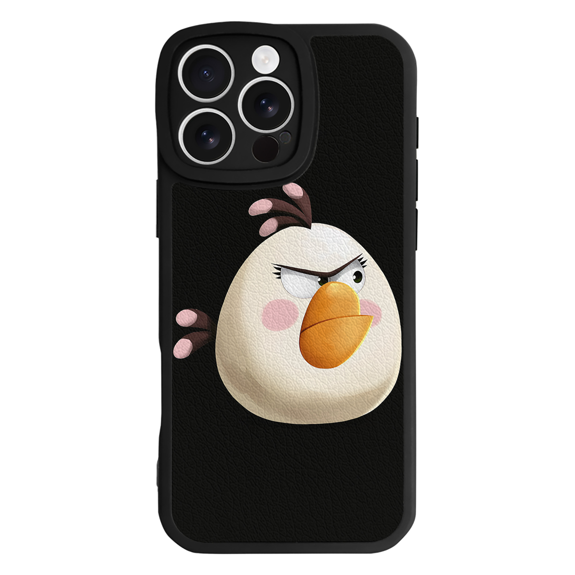 （画像用） Angry Birds アングリーバード 【iPhone 16シリーズ対応】シリコンスマホケース（レザー調） 材質：シリコン